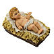 Infant Jesus with crib, resin statue for 16 cm Nativity Scene s2