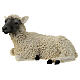 Young sheep lying down, resin statue for 21 cm Nativity Scene s1