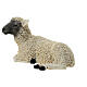 Young sheep lying down, resin statue for 21 cm Nativity Scene s2