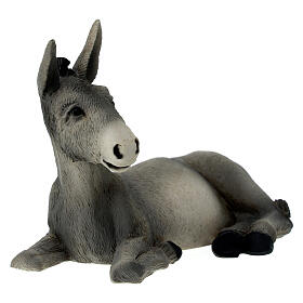 Donkey statue in resin, 16 cm nativity