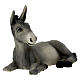 Donkey statue in resin, 16 cm nativity s2