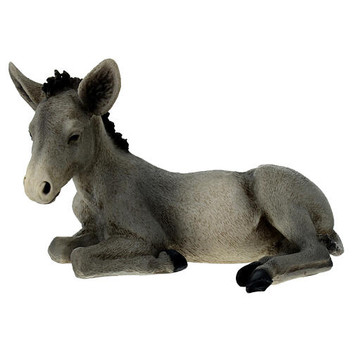 Burro estatua belén resina 21 cm 1