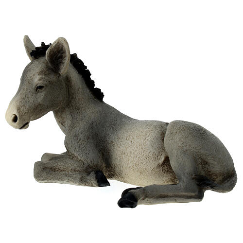 Burro estatua belén resina 21 cm 2