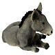 Asino statua presepe resina 21 cm s3