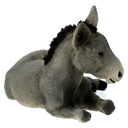 Burro figura presépio resina 21 cm 3