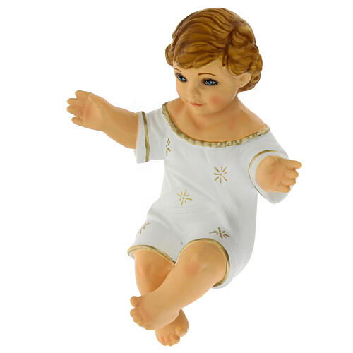 Baby Jesus nativity statue, unbreakable 18 cm 2