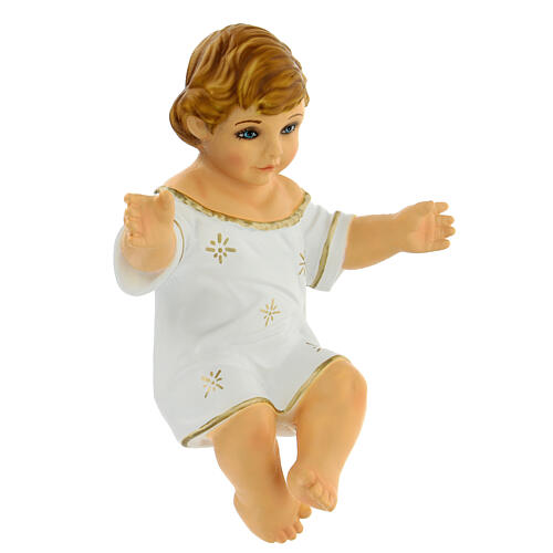 Baby Jesus nativity statue, unbreakable 18 cm 3