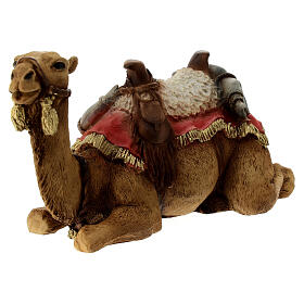 Cammello sdraiato statua presepe resina 16 cm