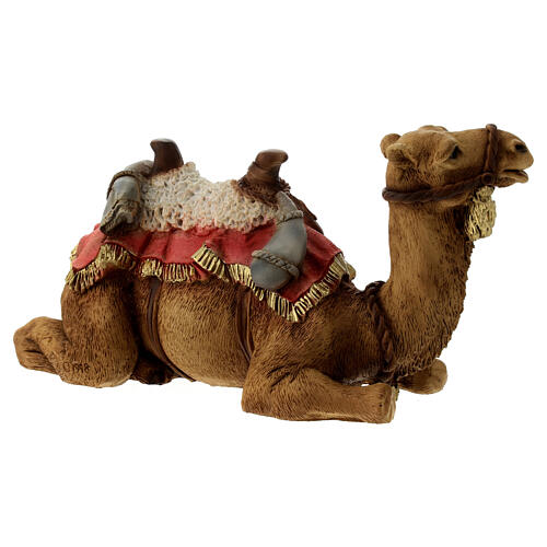 Cammello sdraiato statua presepe resina 16 cm 3