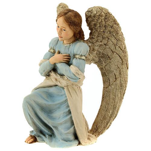 Ange statuette crèche résine 21 cm 2