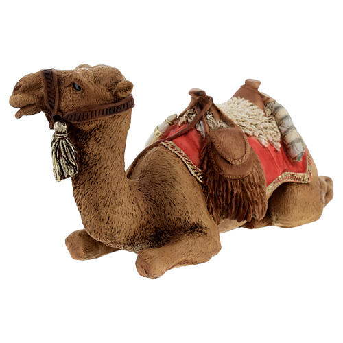 Sitting dromedary figurine, resin nativity scene 21 cm 3