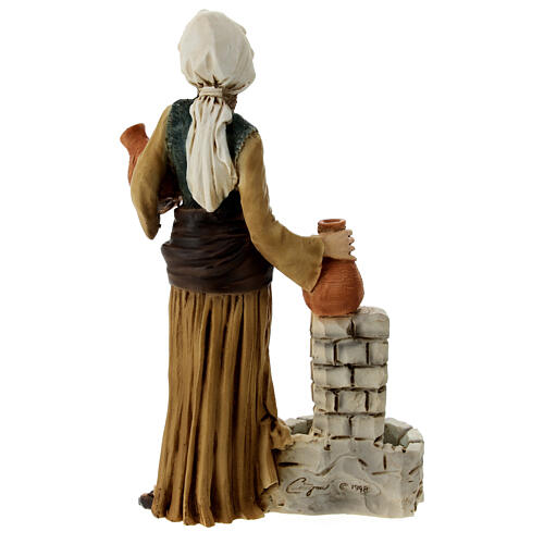 Pastorella statua presepe resina 16 cm 4