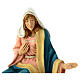 Statue of Virgin Mary, beige and golden Nativity Scene of 40 cm, unbreakable material s2