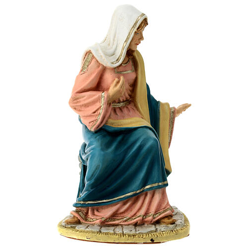 Estatua Virgen Natividad material infrangible oro 40 cm 3