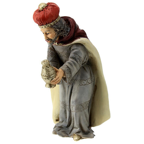 Wise man statue myrrh resin nativity scene 16 cm 2