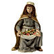 Woman with flowers, resin Nativity Scene of 21 cm s1