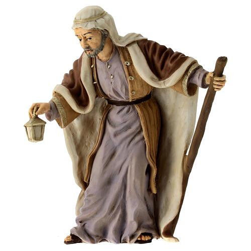 Heiliger Josef, Statue, aus bruchfestem Material, für 16 cm Krippe, AUßEN 1