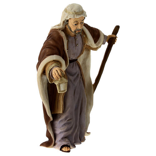 Heiliger Josef, Statue, aus bruchfestem Material, für 16 cm Krippe, AUßEN 3