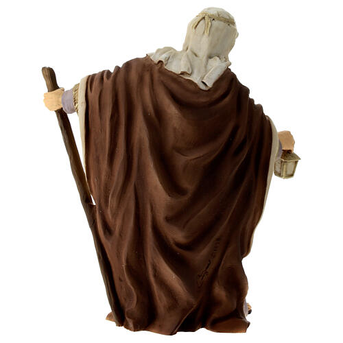 Heiliger Josef, Statue, aus bruchfestem Material, für 16 cm Krippe, AUßEN 4