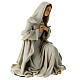 Statue of Mary, beige and golden Nativity Scene of 40 cm, unbreakable material s5