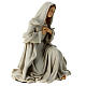 Statue Vierge Marie Nativité beige or incassable crèche Shabby Chic 40 cm s5