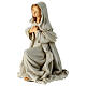 Unbreakable Mary nativity beige gold statue 40 cm s3