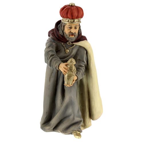 Statua Re Magio mirra presepe resina 21 cm 1