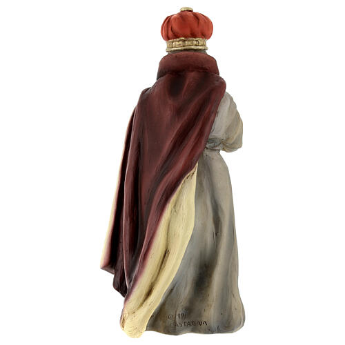 Statua Re Magio mirra presepe resina 21 cm 5