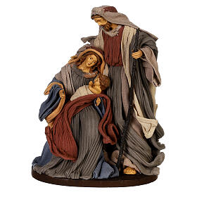 Nativity Holy Family Desert Light 30 cm resin and fabric