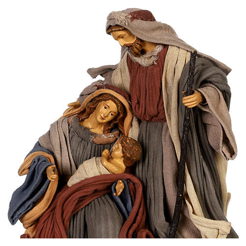 Nativity Holy Family Desert Light 30 cm resin and fabric 2