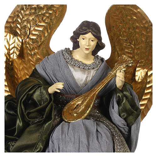 Angelo seduto 30x20x15 cm Celebration liuto 2