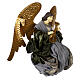 Seated angel statue lute 30x20x15 cm Celebration s4