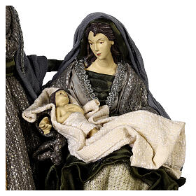 Nativity of 30 cm, Celebration collection, resin and fabric