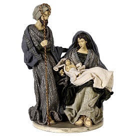 Nativity Holy Family set Celebration 30 cm resin and fabric