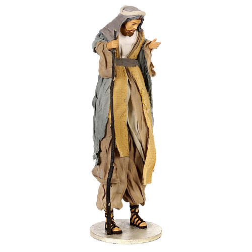 Hope Nativity set of 45 cm, resin and fabric 8