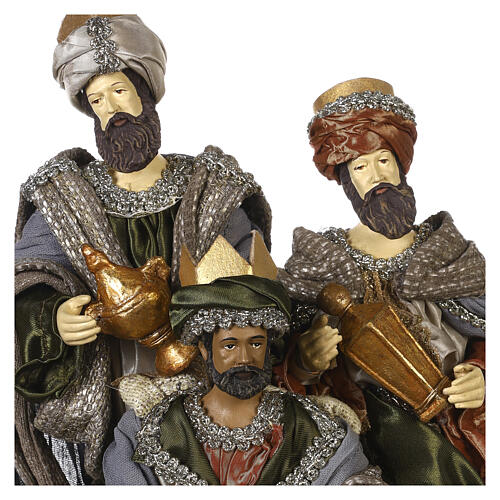 Wise Men of 30 cm, Celebration collection, resin and fabric 2