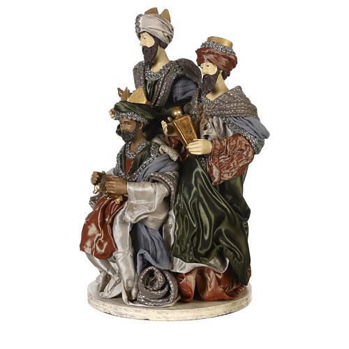 Three Wise Men statues Celebration 30 cm resin and cloth 3