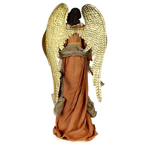 Angel with trumpet 65x30x20 cm for Holy Earth Nativity Scene 6
