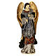 Christmas Angel Celebration with trumpet 60x25x20 cm in resin and fabric s1
