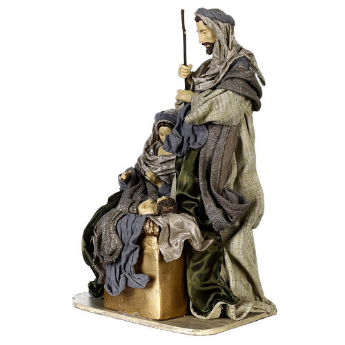 Nativity set of 50 cm, Celebration collection, resin and fabric 3