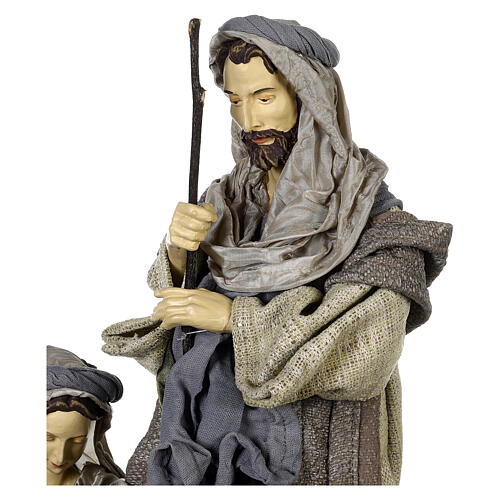 Nativity set of 50 cm, Celebration collection, resin and fabric 6