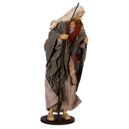 Holy Family statue 50 cm in resin and Desert Light fabric 7