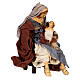 Holy Family statue 50 cm in resin and Desert Light fabric s6