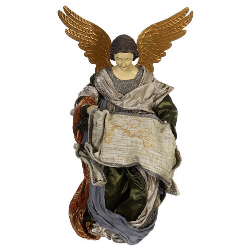 Christmas Angel in flight 80x40x40 cm Celebration resin and fabric 1