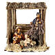 Nativity stable with Holy Family 30 cm Desert Light 40x35x20 cm s1