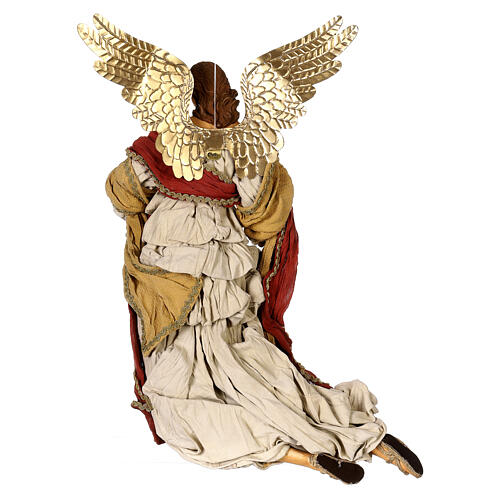 Fliegender Engel aus Harz und Stoff Light of Hope, 75x35x25 cm 6