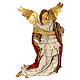 Christmas angel statue in flight Light of Hope 75x35x25 cm in resin and fabric s1