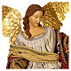 Christmas angel statue in flight Light of Hope 75x35x25 cm in resin and fabric s2