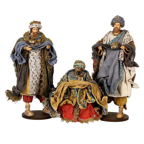 Wise Men set of resin and fabric for 45 cm Light of Hope Nativity Scene 1