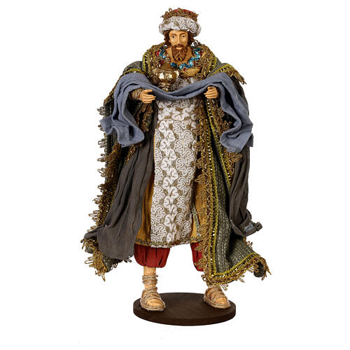 Wise Men set of resin and fabric for 45 cm Light of Hope Nativity Scene 4